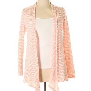 Pink Chevron Cardigan